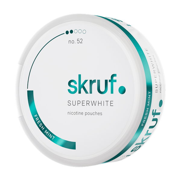 SKRUF Superwhite Fresh Mint No 52 nicotinezakjes