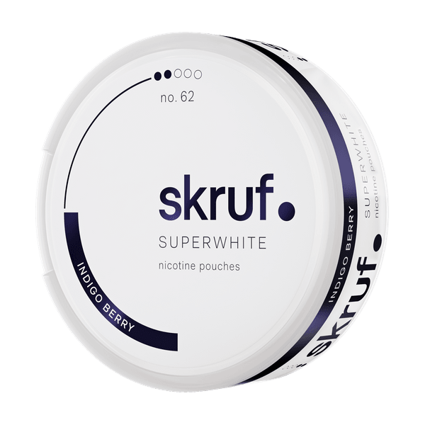 SKRUF Superwhite Indigo Berry No 62 nicotinezakjes