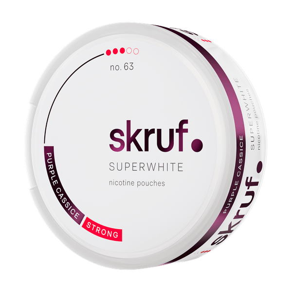 SKRUF Superwhite Purple Cassice Strong No 63 nicotinezakjes
